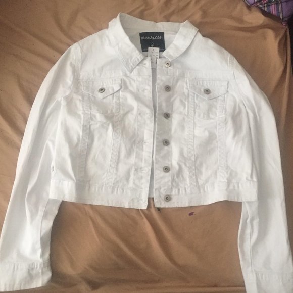 maurices white jean jacket